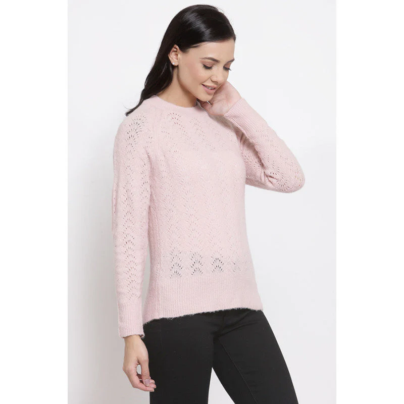 Women's Light Pink Sweater - Image 3