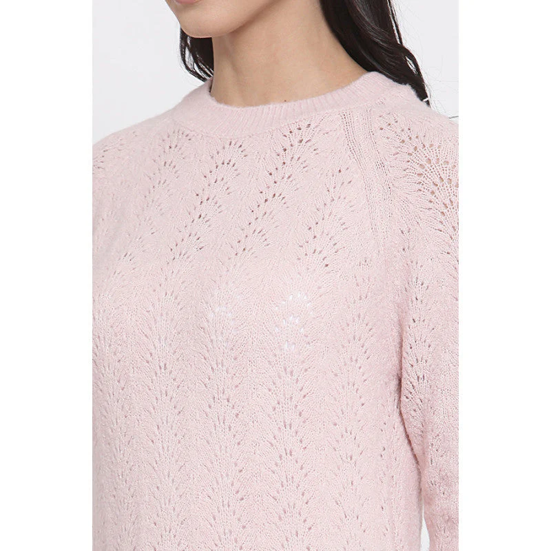 Women's Light Pink Sweater - Image 4