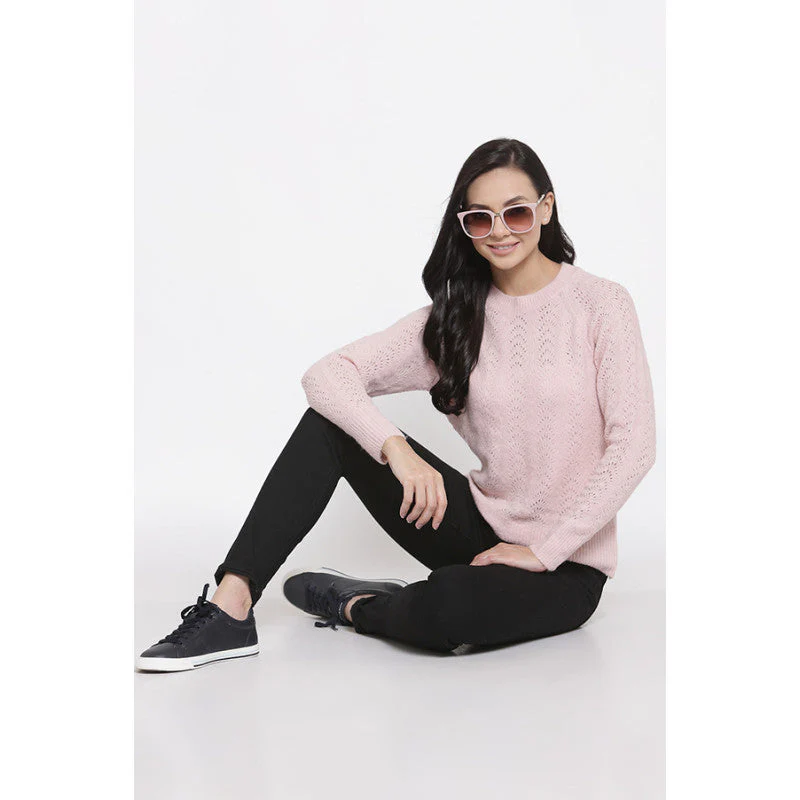 Women's Light Pink Sweater - Image 5
