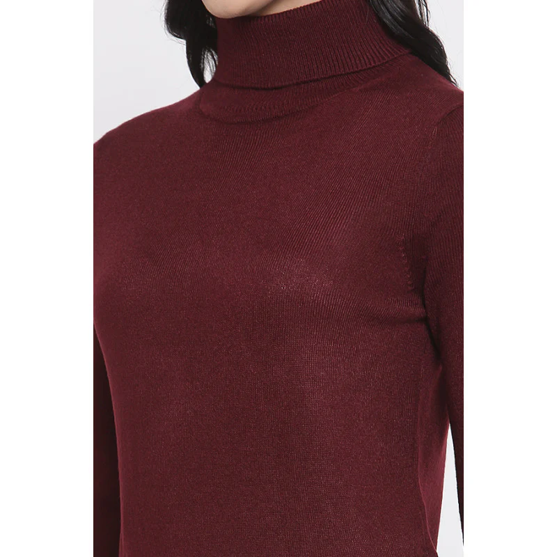 Women's Maroon Sweater - Image 5