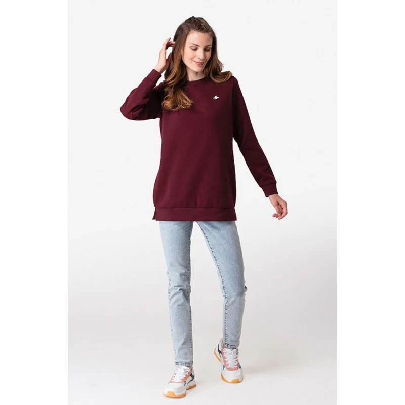 Women's Maroon Sweatshirt - Image 5