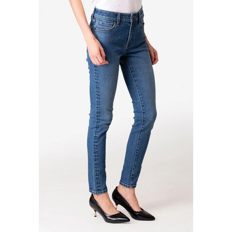Women's Medium Blue Denim Jeans - Image 3