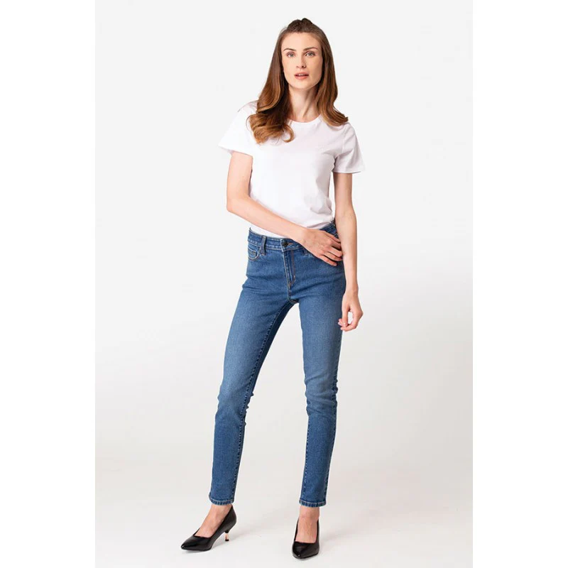 Women's Medium Blue Denim Jeans - Image 5