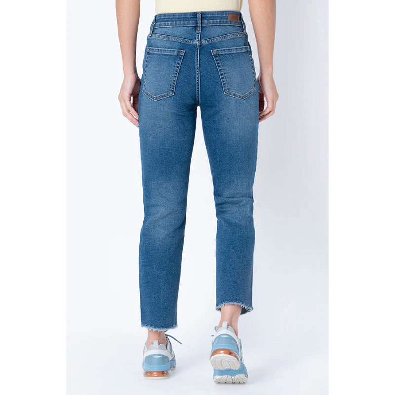 Women's Medium Blue Straight Jeans - Image 3