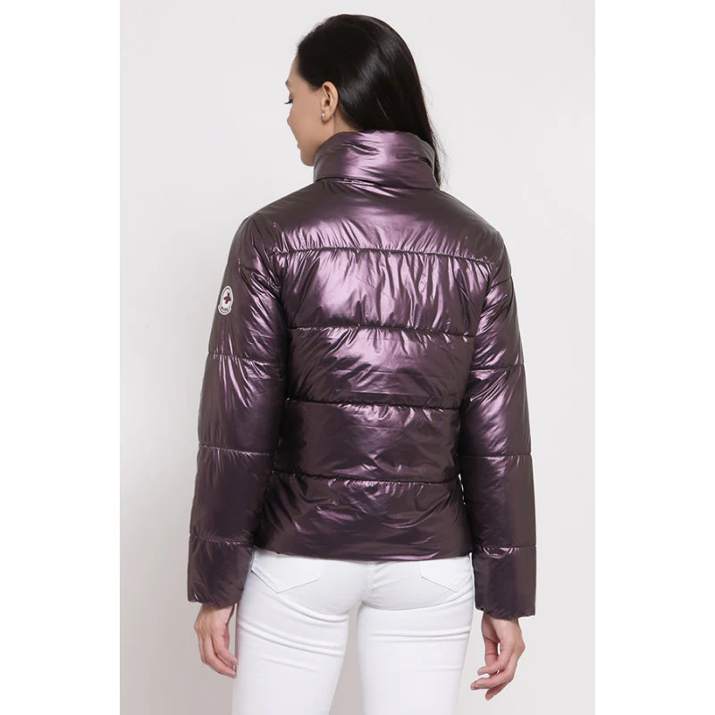 Women's Metallic Wine Jacket - Image 3