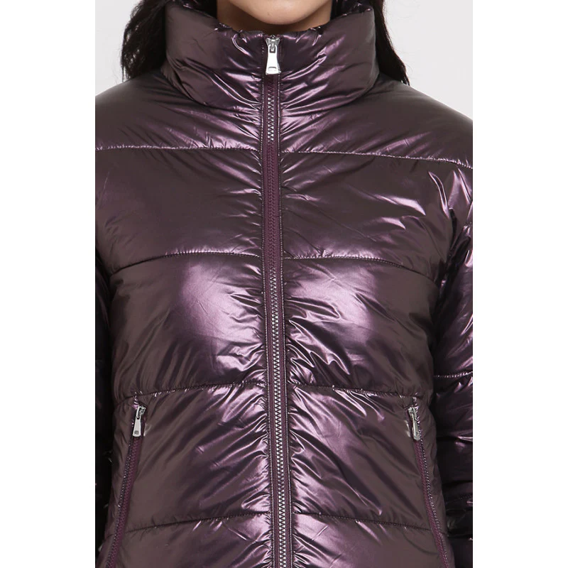 Women's Metallic Wine Jacket - Image 5