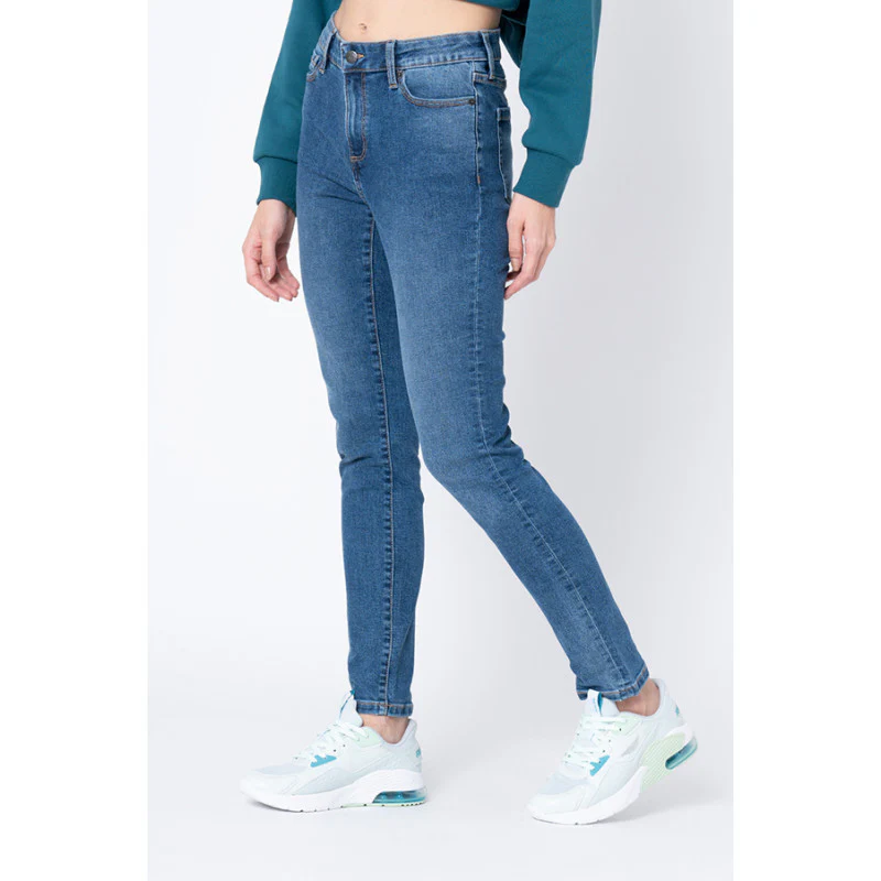 Women's Mid Blue Skinny Jeans - Image 2