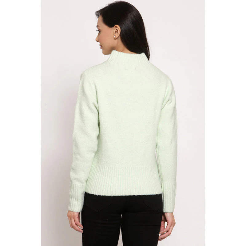 Women's Mint Green Sweater - Image 2