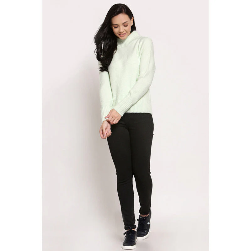 Women's Mint Green Sweater - Image 4