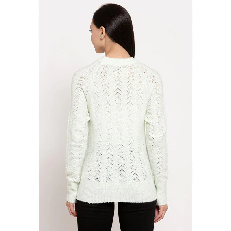 Women's Mint Green Sweater - Image 2