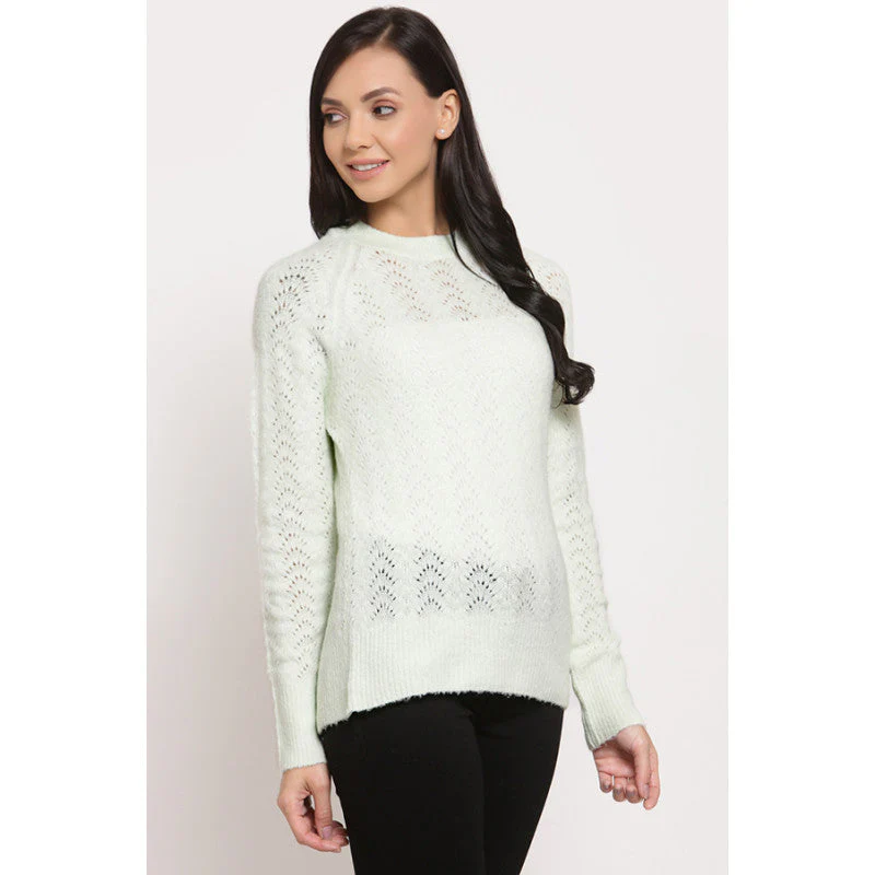 Women's Mint Green Sweater - Image 3