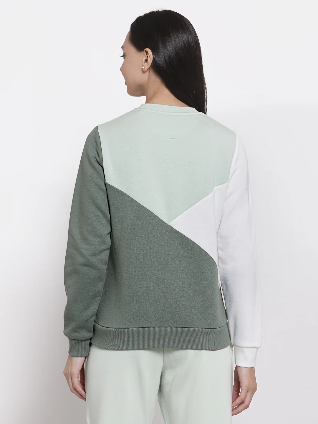 Women's Mint Green Sweatshirt - Image 3