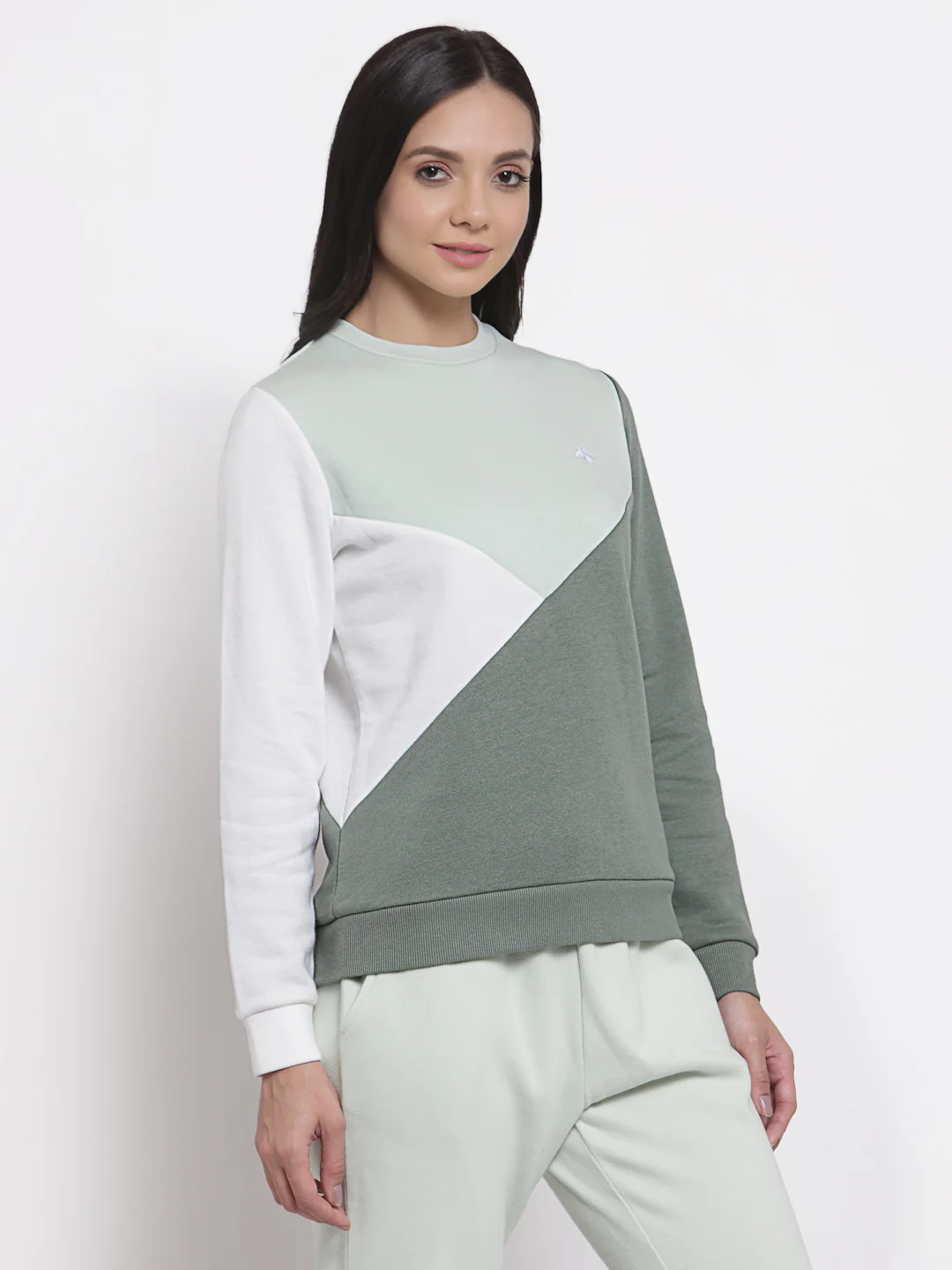 Women's Mint Green Sweatshirt - Image 4