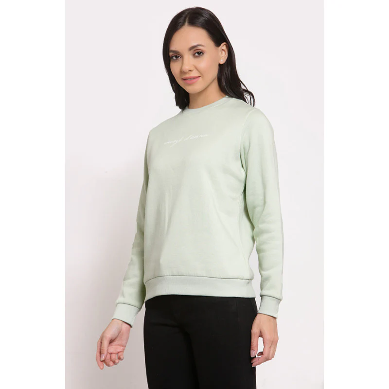 Women's Mint Green Sweatshirt - Image 3