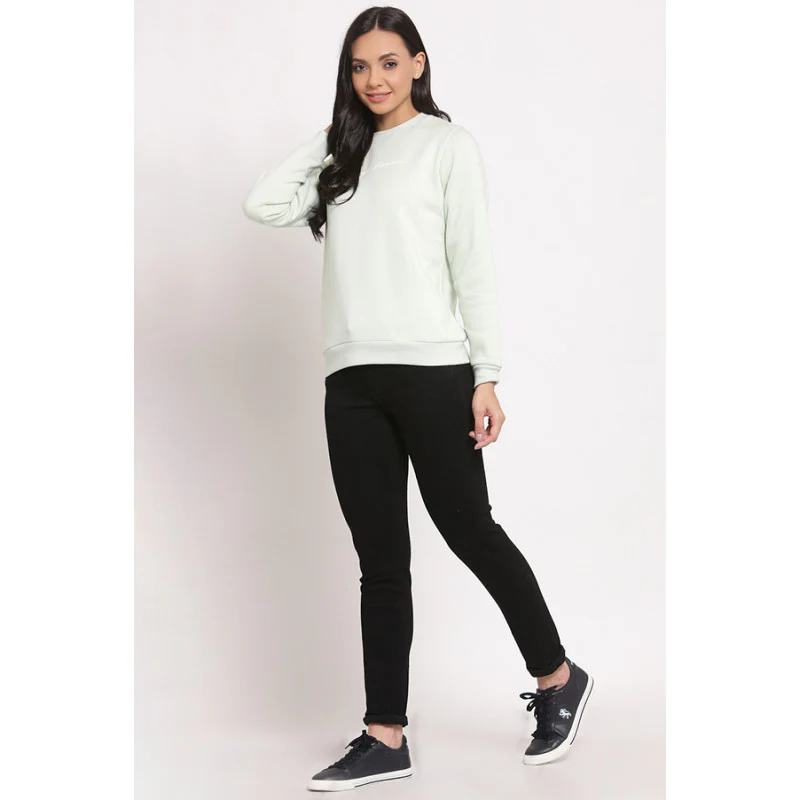 Women's Mint Green Sweatshirt - Image 4