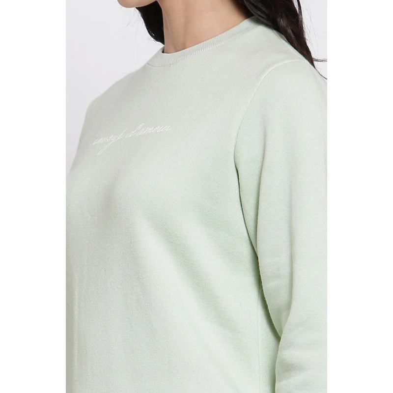 Women's Mint Green Sweatshirt - Image 5