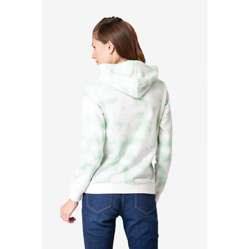 Women's Mint Green Tie&Die Hoodie - Image 4