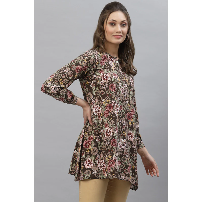 Women's Multi Floral Print Tunic - Image 2