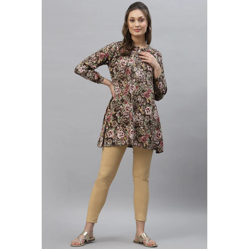 Women's Multi Floral Print Tunic - Image 5