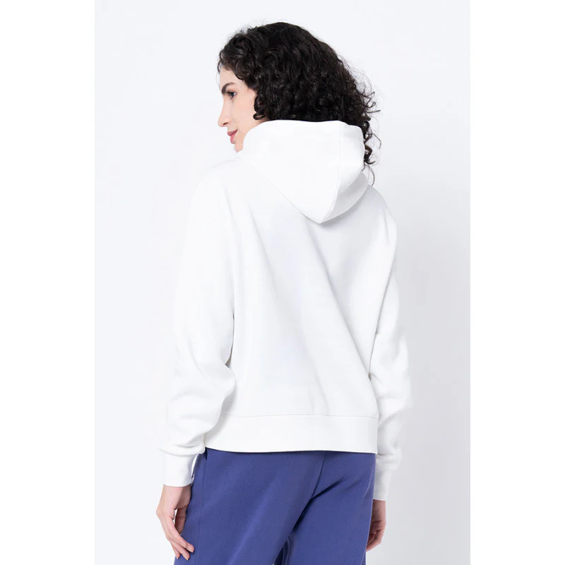 Women's Off White Graphic Print Hoodie - Image 3