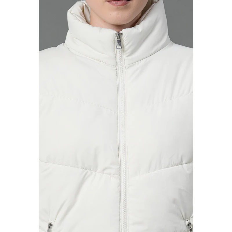 Women's Off White Padded Jacket - Image 4
