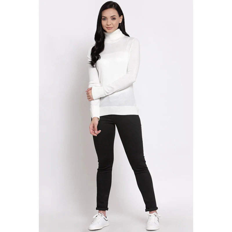 Women's Off White Sweater - Image 4