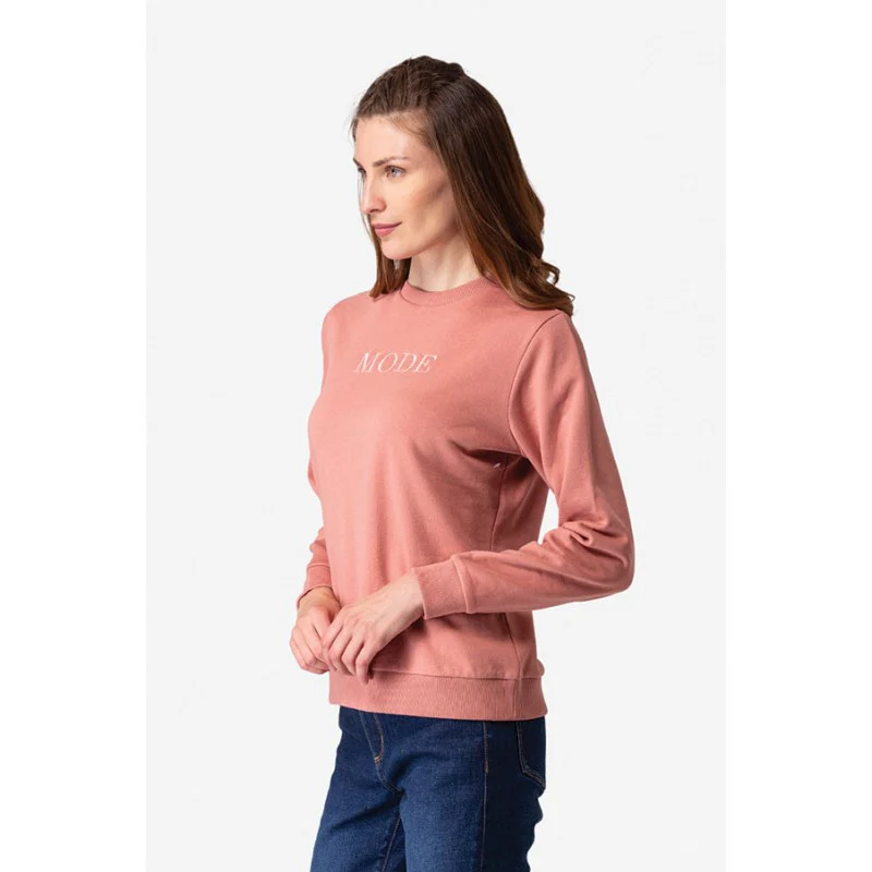Women's Pale Pink Sweatshirt - Image 2