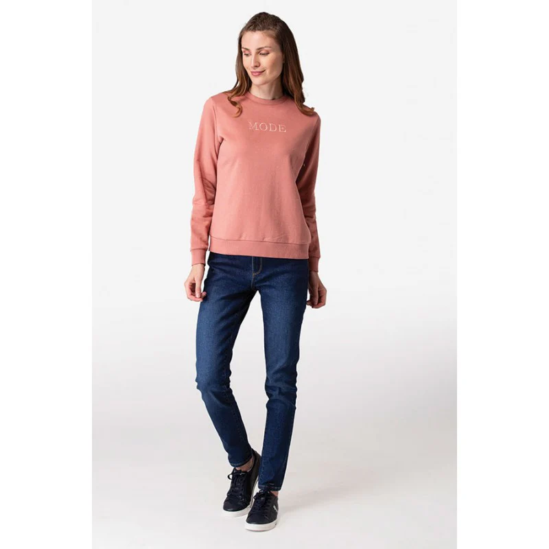 Women's Pale Pink Sweatshirt - Image 5