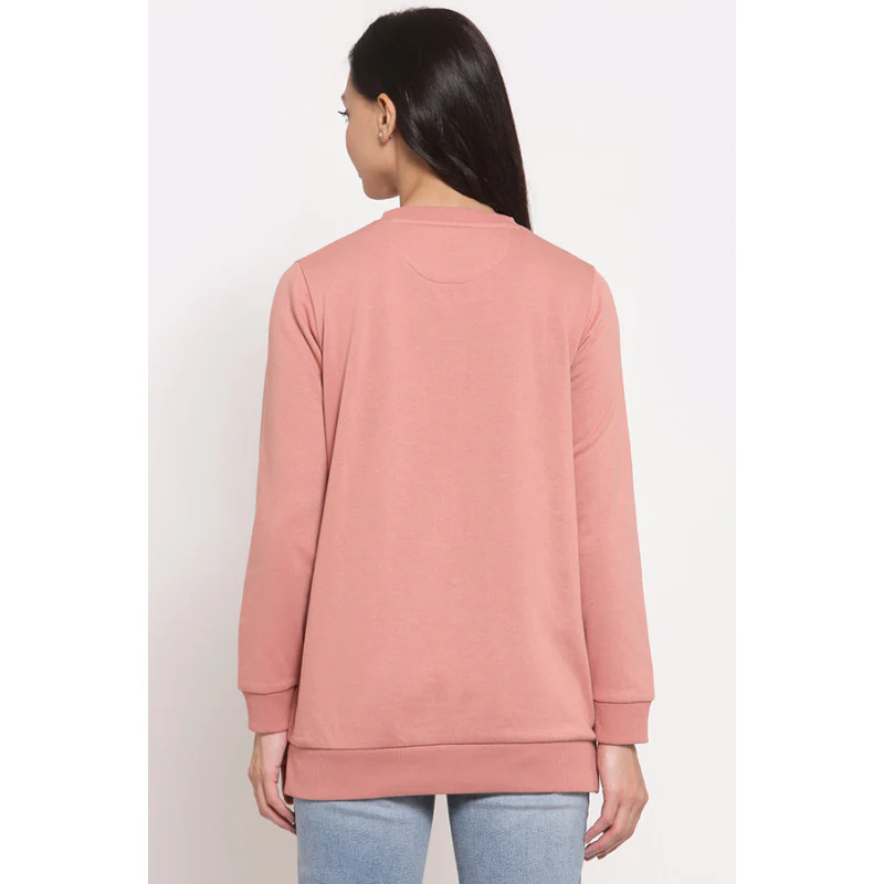 Women's Pale Pink Sweatshirt - Image 2