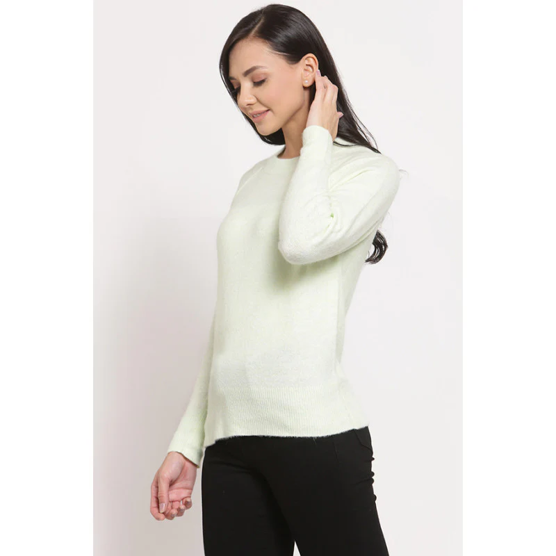 Women's Pastel Green Sweater - Image 3