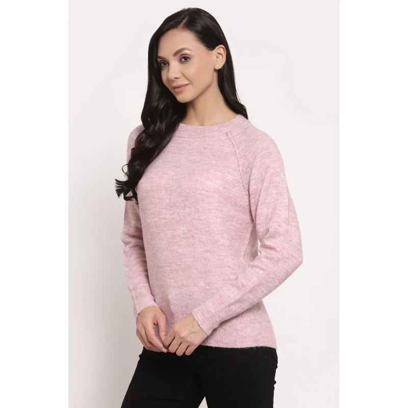 Women's Pastel Pink Sweater - Image 3