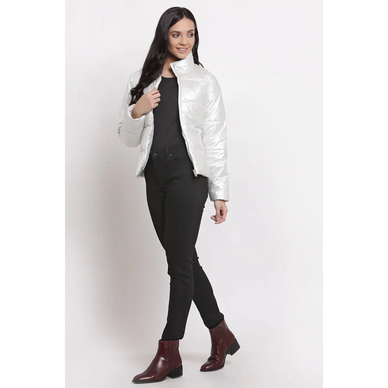 Women's Pearl White Jacket - Image 4