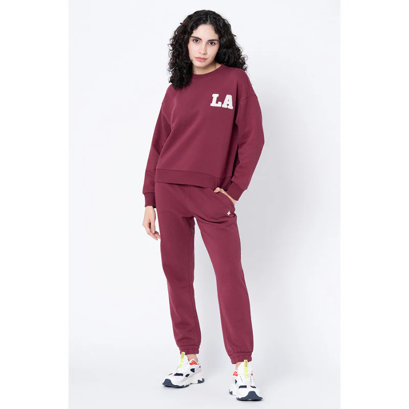 Women's Plum Solid Jogger - Image 5