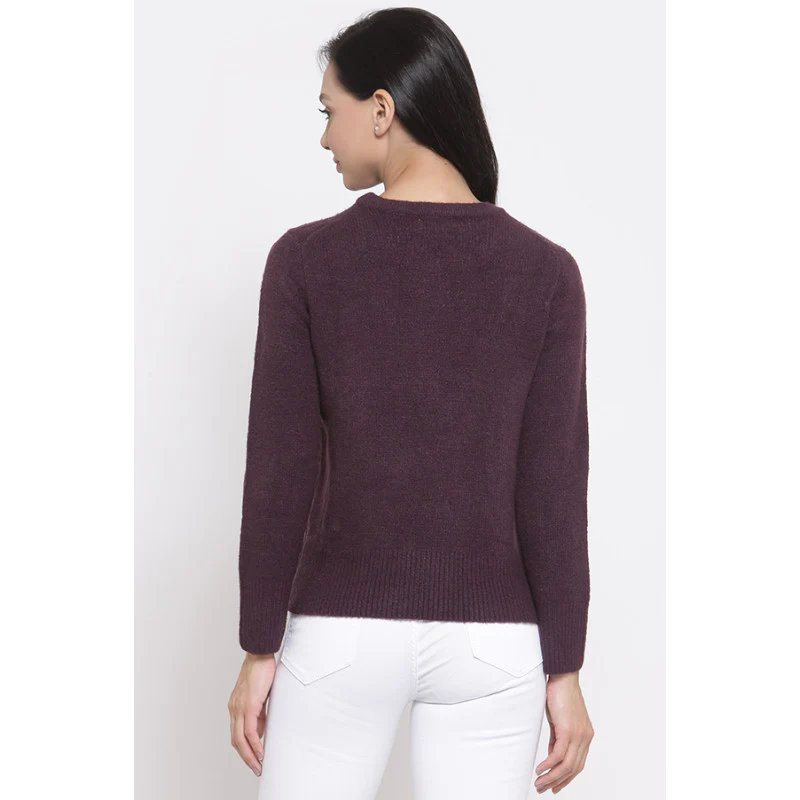 Women's Purple Sweater - Image 2