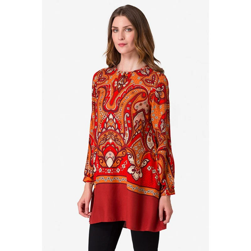 Women's Red Tunic - Image 2