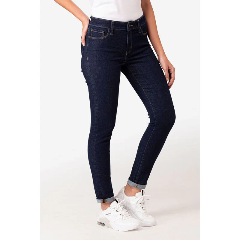 Women's Rinse Blue Denim Jeans - Image 3