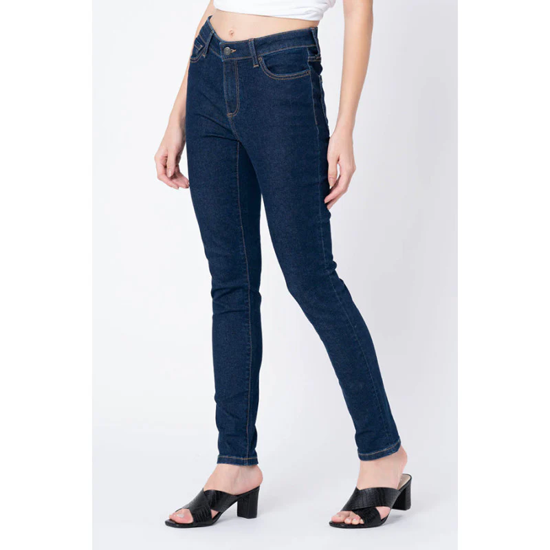 Women's Rinse Blue Skinny Jeans - Image 2