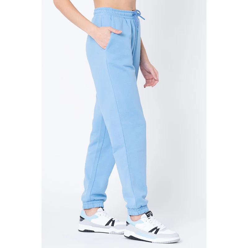 Women's Slate Blue Solid Jogger - Image 2