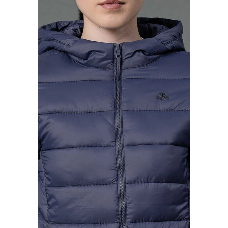 Women's Space Blue Padded Jacket - Image 4