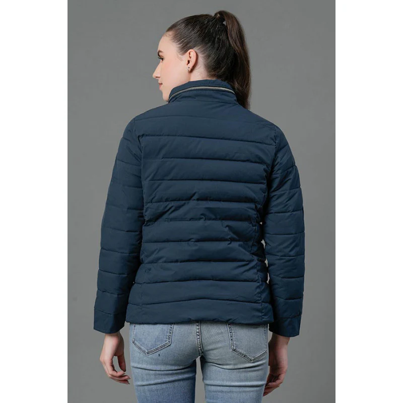 Women's Teal Padded Jacket - Image 3