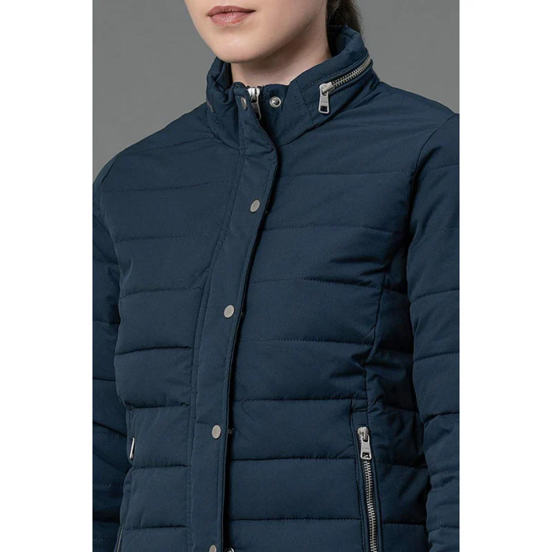 Women's Teal Padded Jacket - Image 4