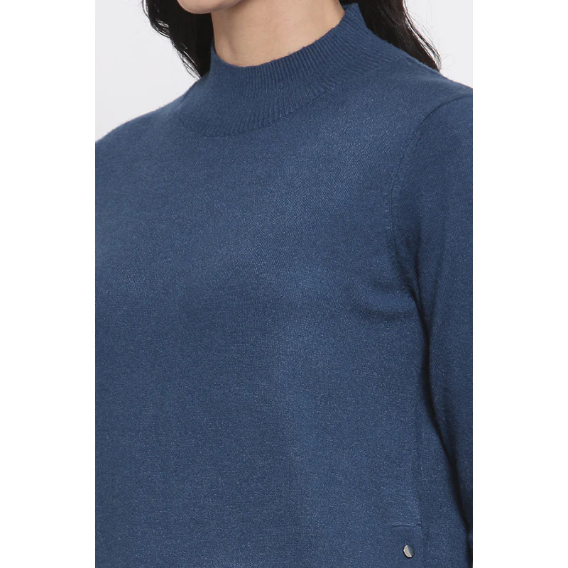 Women's Teal Sweater - Image 5