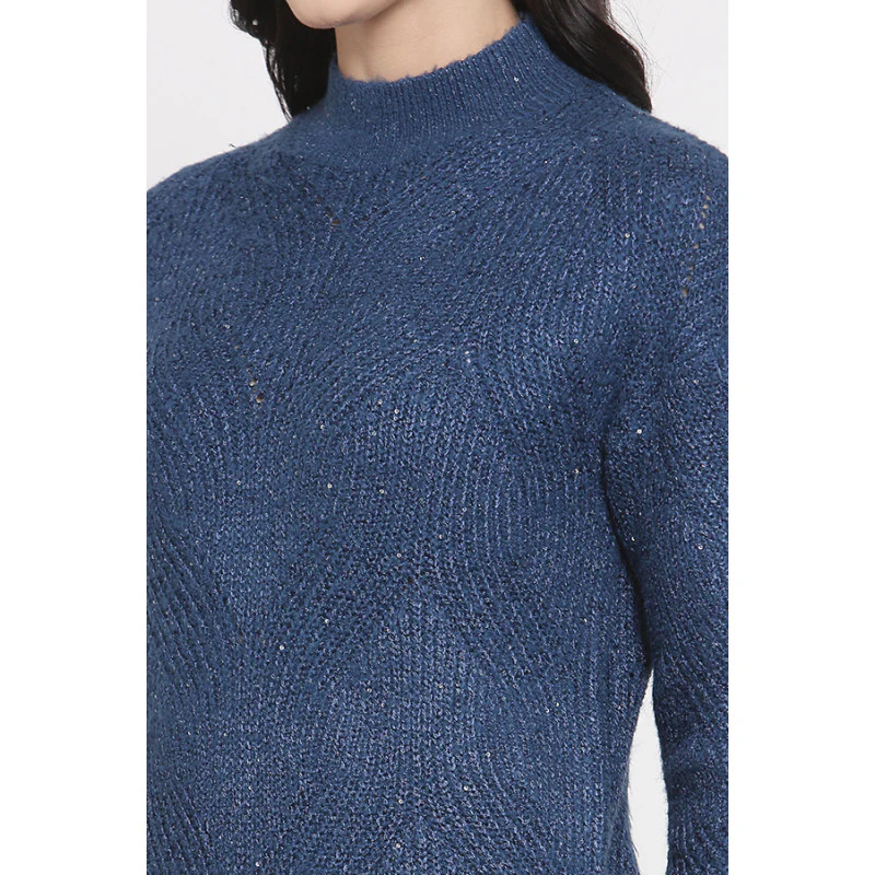 Women's Teal Sweater - Image 5