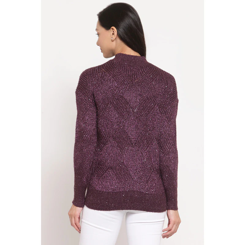 Women's Wine Sweater - Image 2