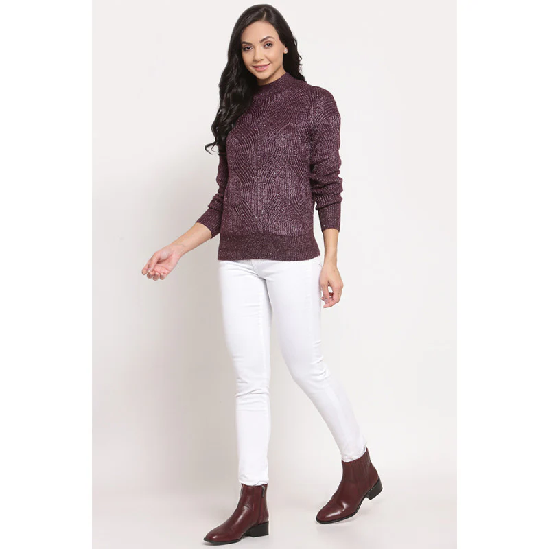 Women's Wine Sweater - Image 4