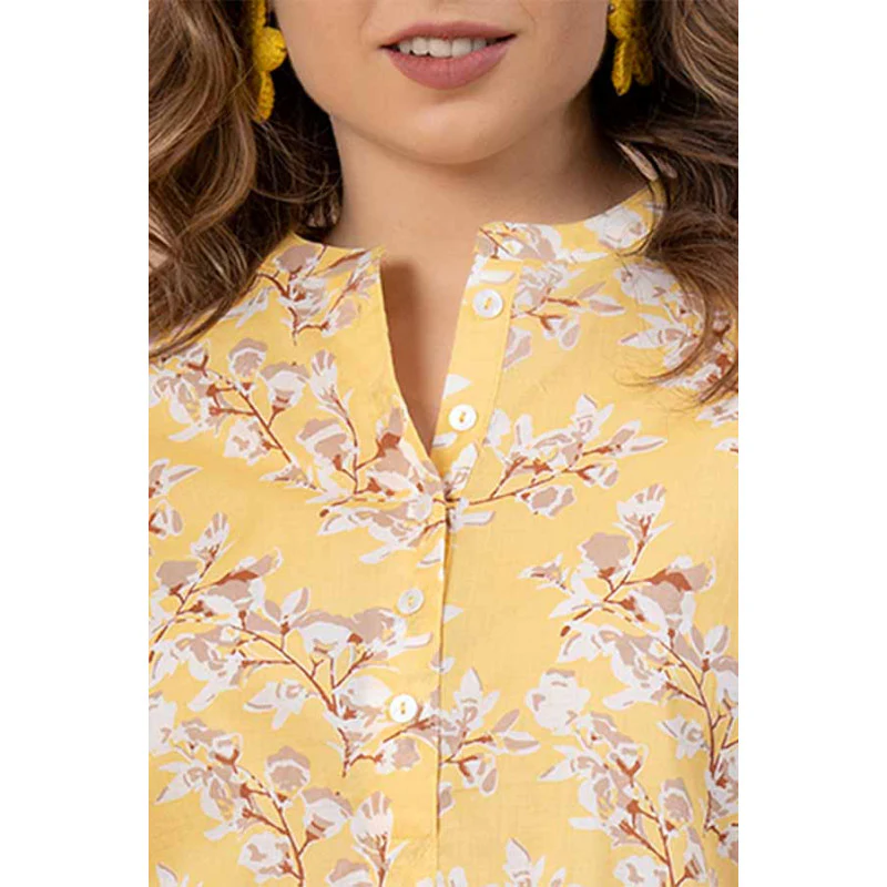 Yellow Color Blouse Top for Women - Image 4