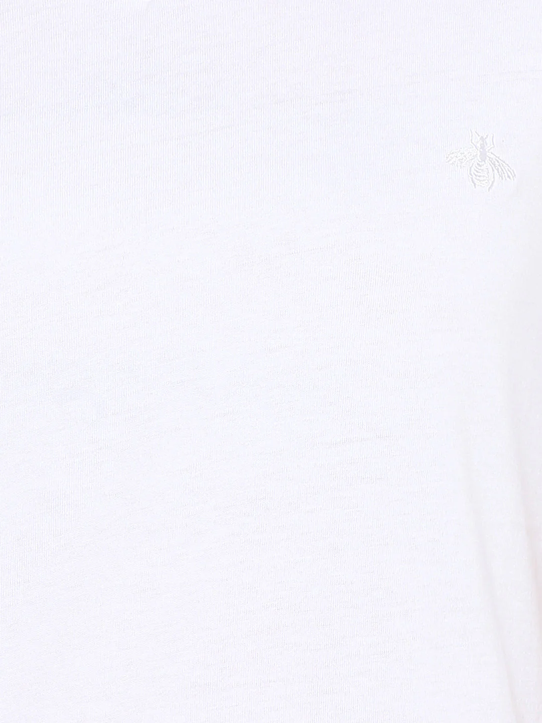 T-Shirt for Women in White | Cotton V Neck Half Sleeve T Shirt - Image 7