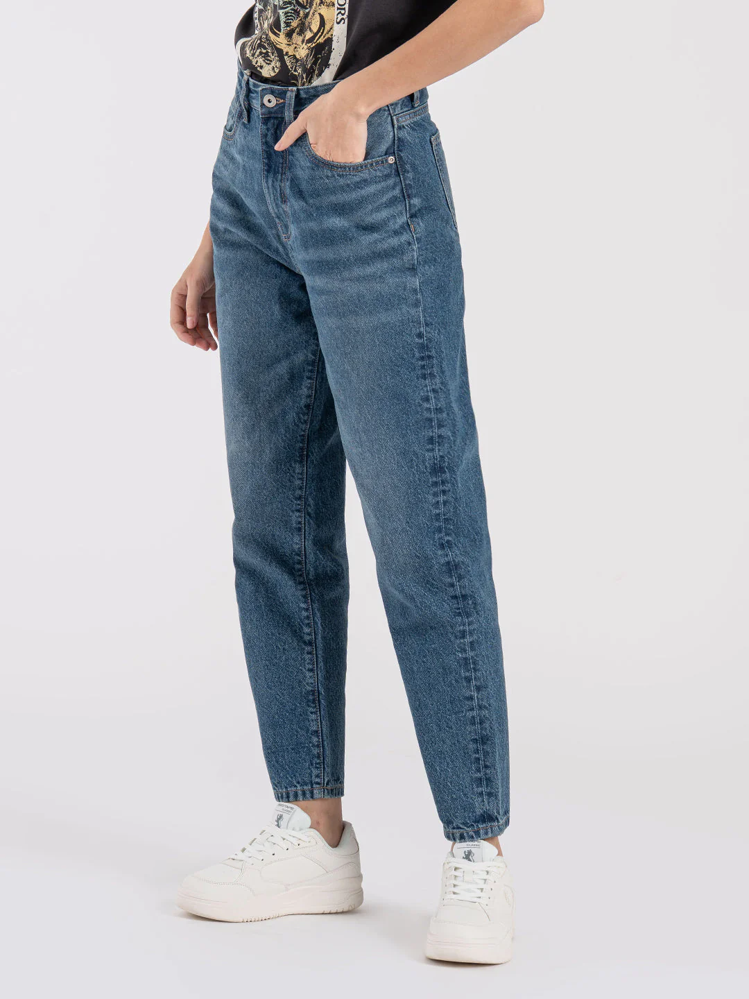 Mom Fit Denim Jeans for Women - Image 2