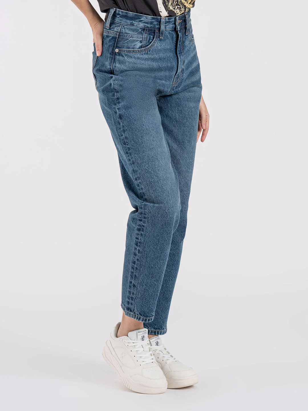 Mom Fit Denim Jeans for Women - Image 6