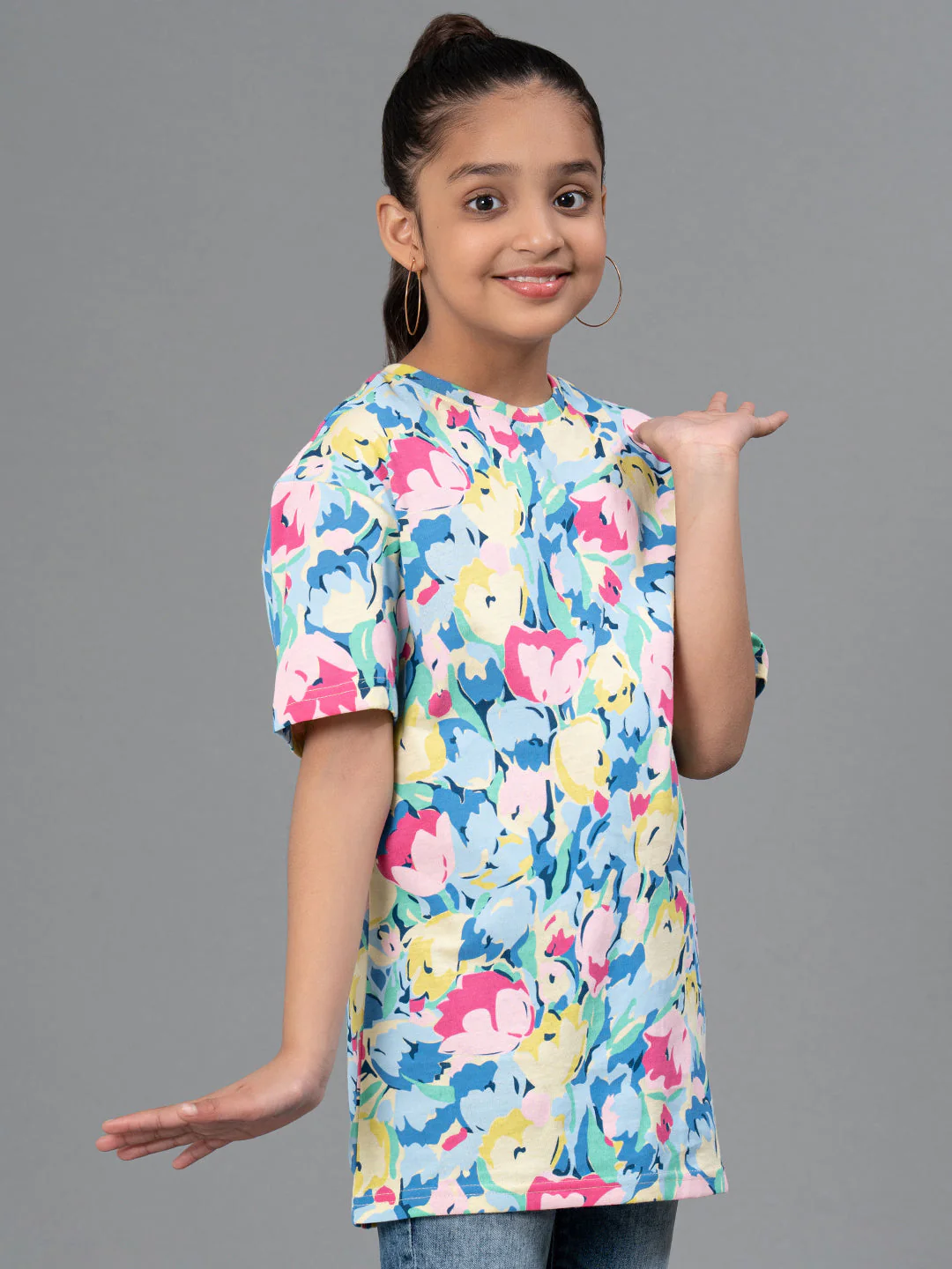 Multi Color T-Shirt for Girls | Best in Comfort| Casual Fit| Cotton - Image 6